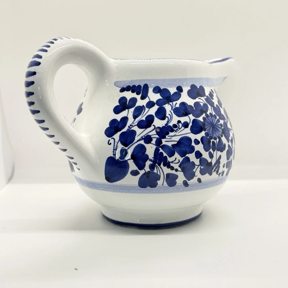 Arabesco Blue/White 1L Pitcher Hand Painted Gravy Sauce Server Delft Vibes